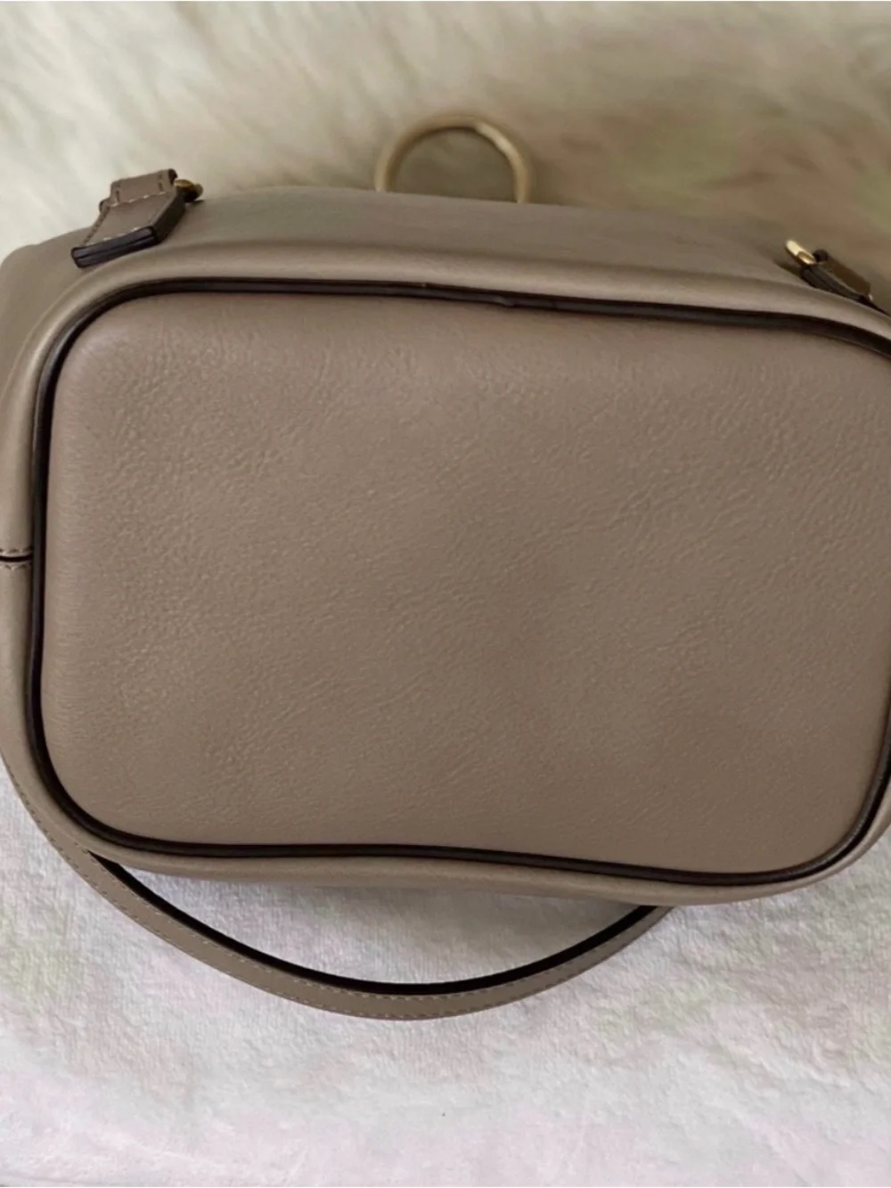 Chloe Faye Beige Backpack